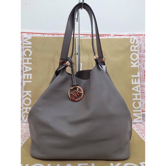 Michael Kors Bags | Colgate Reversible Grab Bag Gray | Poshmark